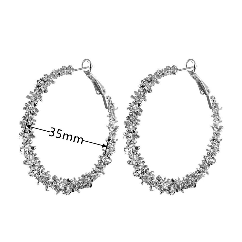 New Women's 925 Silver Hoop Earrings - Picture 3 of 3